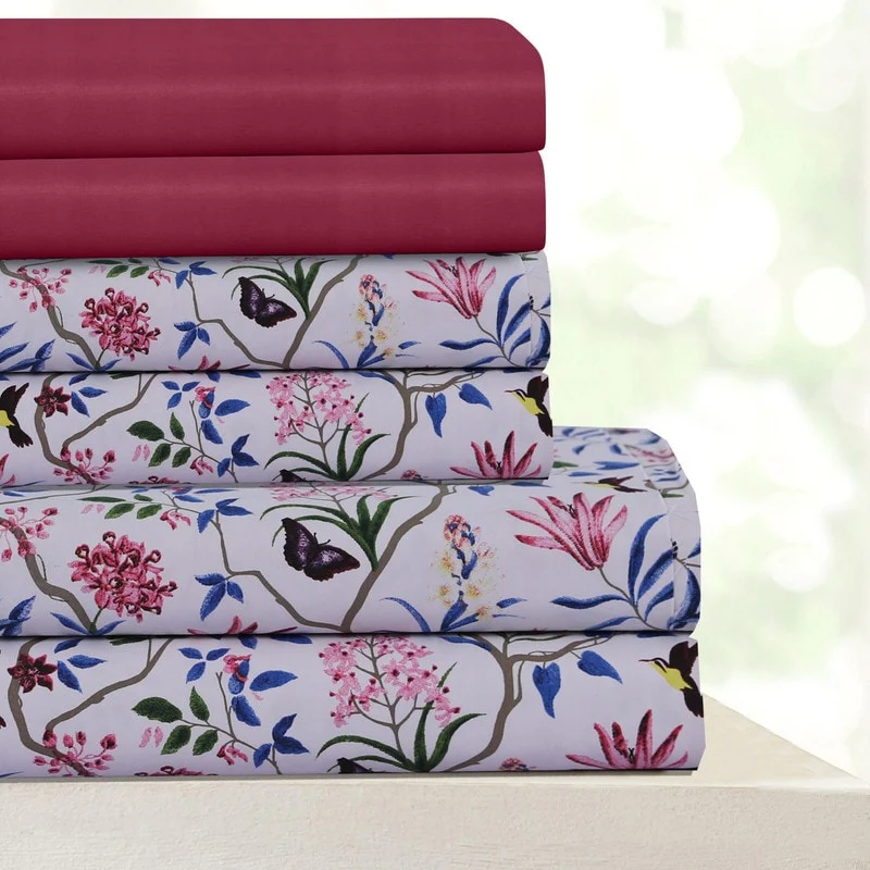 Jane Beverly Hills 400 Thread Count Egyptian Quality Cotton Sheets Set with BONUS Pillowcases