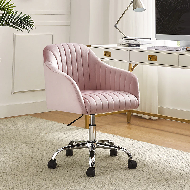 Theo Modern Velvet Task Chair with Tufted Back