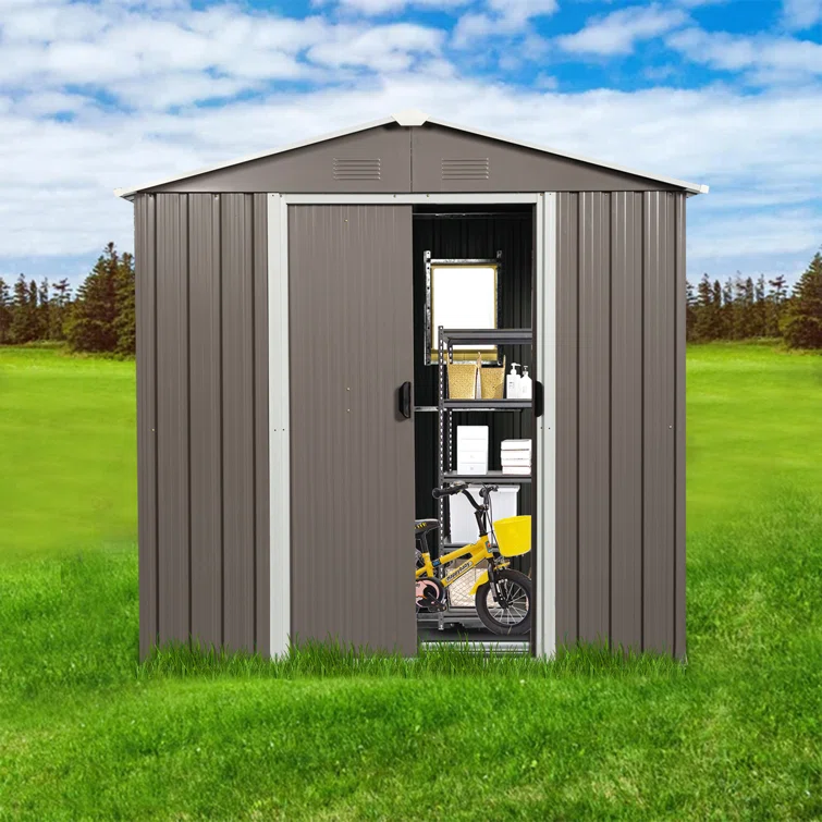 8 ft. x 4 ft. Metal Storage Shed
