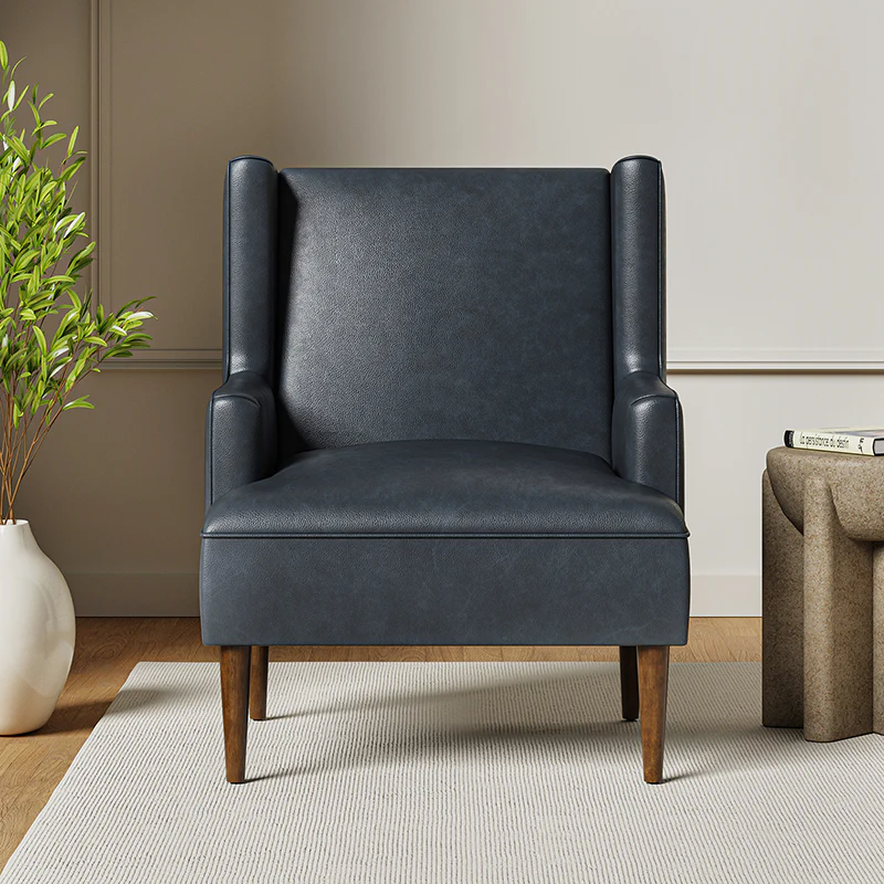 Gregor Vegan Leather Accent Chair
