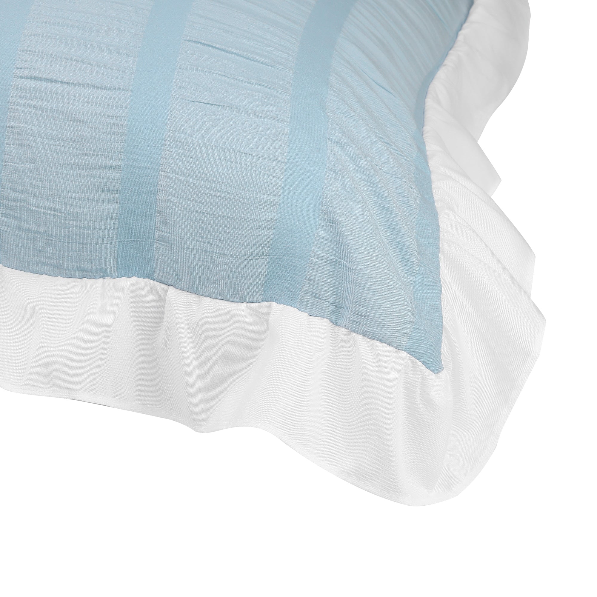 Polyester Pillow Shams with Ruffles Pleated, Envelope Closed 2pcs