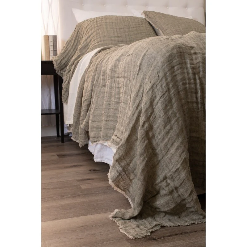 Kenton Sham, Kale/Natural, Euro