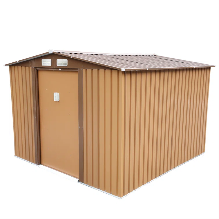 8 ft. x 6 ft. Outdoor Gable Steel Storage Shed