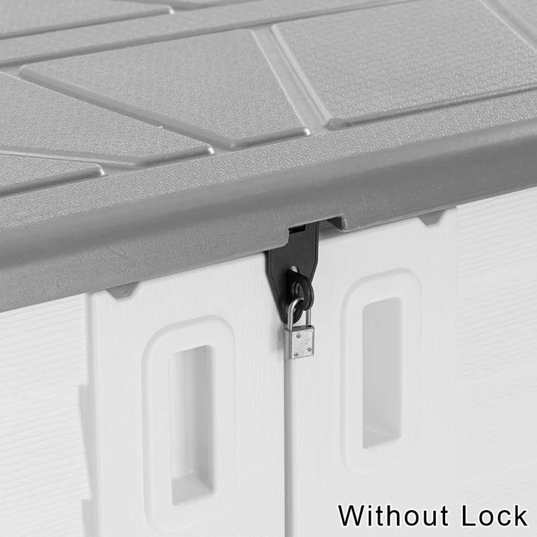 Outdoor Garden 4 ft. W x 2 ft. D Plastic Horizontal Garage Shed