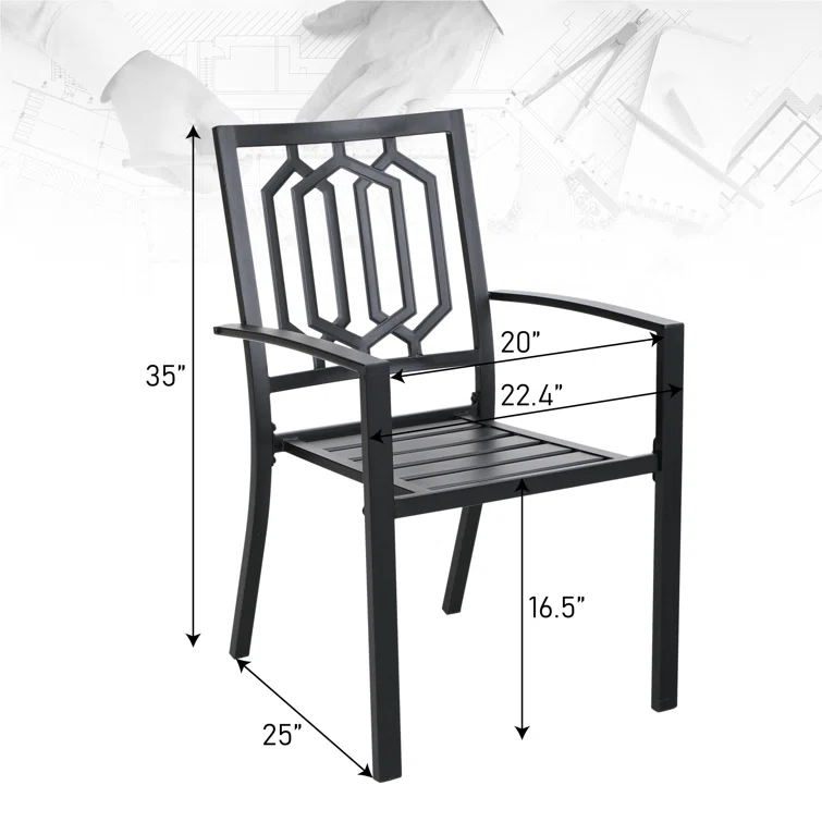 Argyri 6 - Person Rectangular Outdoor Dining Set