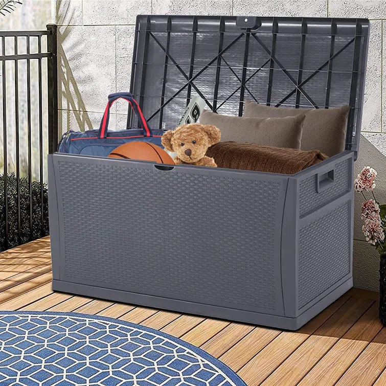 SUNCROWN 46.85'' W 120 Gallons Water Resistant Lockable Deck Box