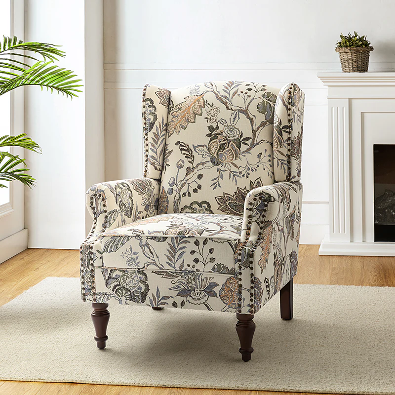 Felix Armchair with Spindle Legs