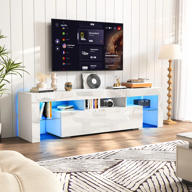 Peiqi TV Stand for TV up to 70