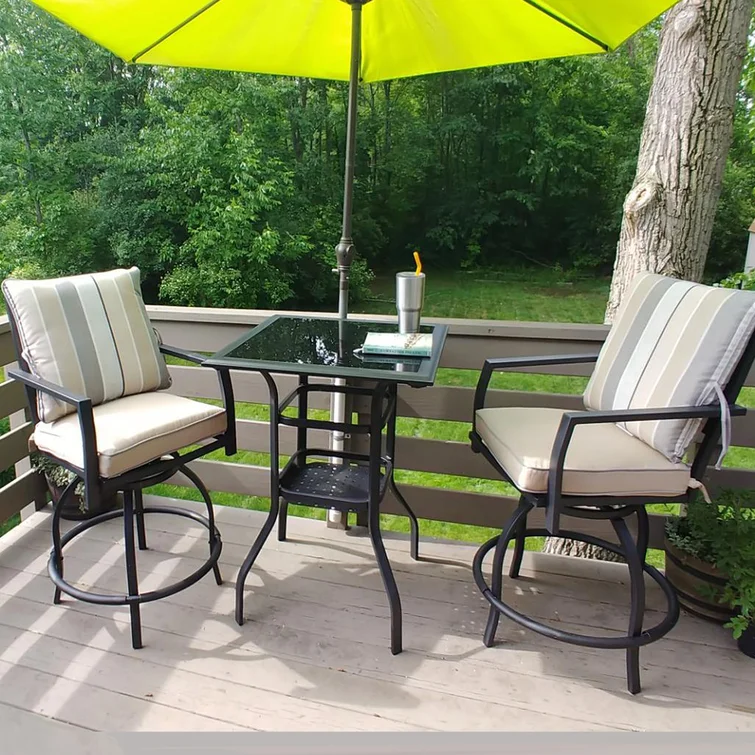 California 2 - Person Square Outdoor Dining Set