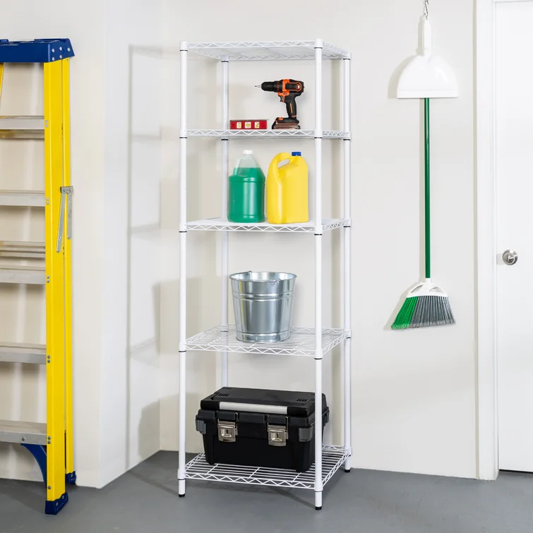 Alexandrina 3-Tier Shelving Unit (72" H X 24" W X 18" D)