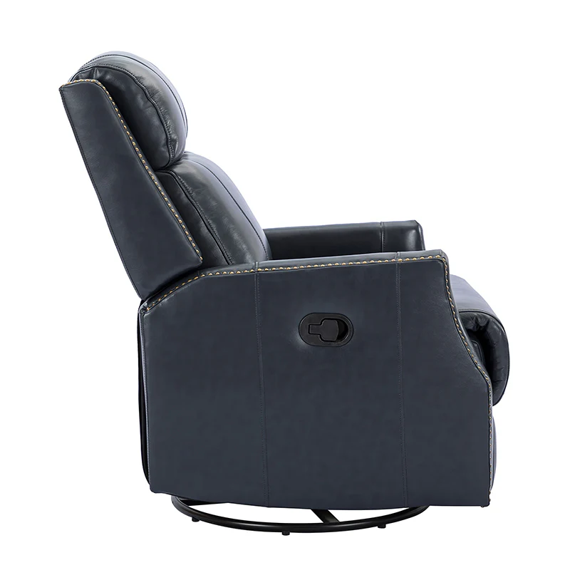 Epimetheus Genuine Leather Manual Swivel Recliner