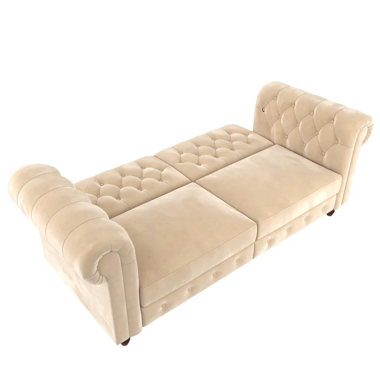 Dallas Twin 89.5'' Upholstered Tufted Convertible Sofa