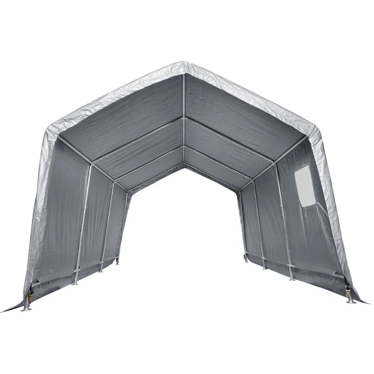 Heavy Duty 10 ft. W x 15 ft. D Polyethylene Portable Garage Shed