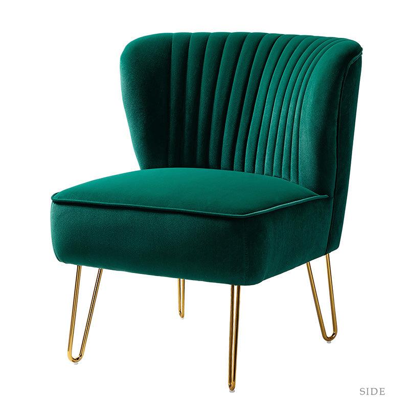 Ainhoa Velvet Tufted Back Side Chair