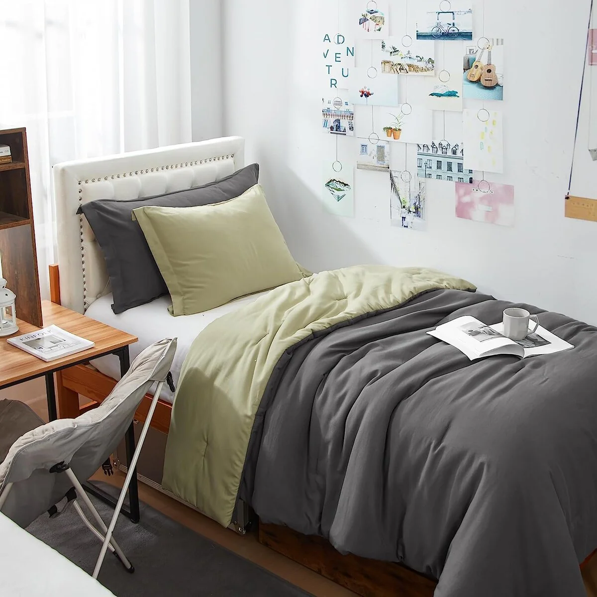 Dorm Haul? - Cozy College Comforter Set - Twin XL Reversible Bedding