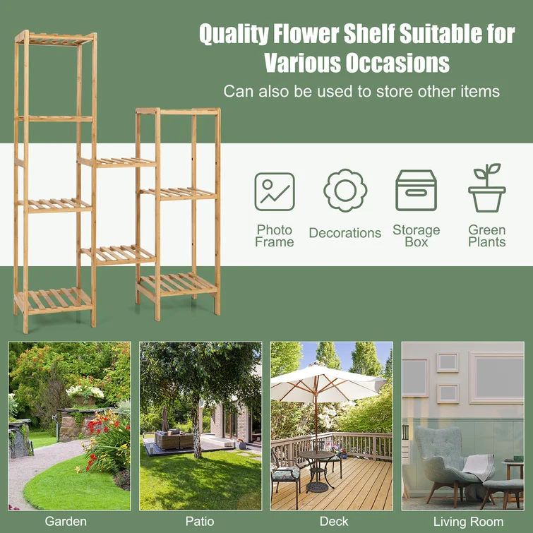 32'' W Solid Wood Storage Rack