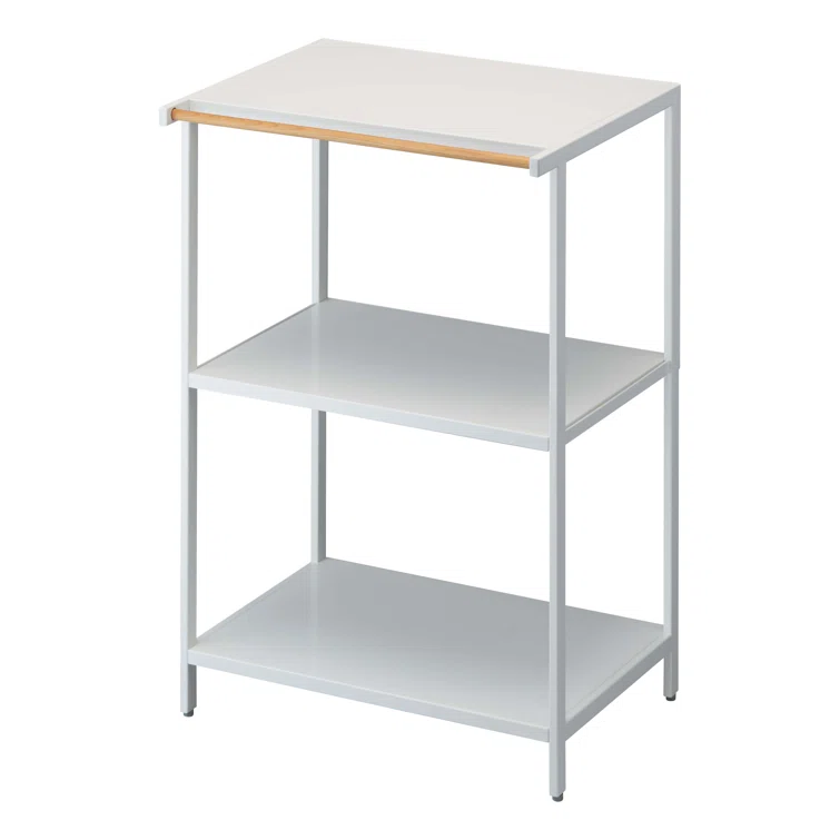 Yamazaki Home 3-Tiered Storage Rack - Kitchen Shelf Organizer, Short, Steel, Short