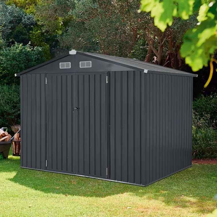 Nahjae 8 Ft. W X 6 Ft. D Metal Storage Shed