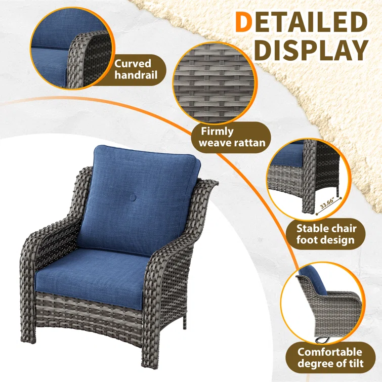5-Person Outdoor Seating Group With Cushions
