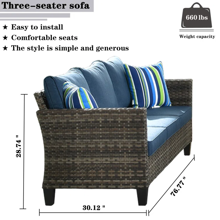 Lealand 5 - Person Outdoor Seating Group with Cushions