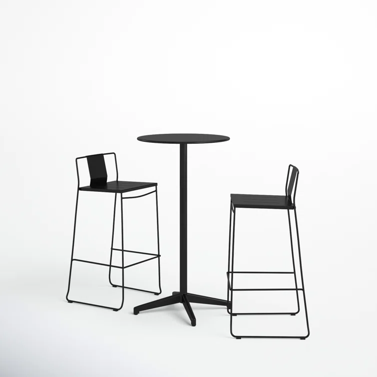 Avers 2 - Person Round Outdoor Dining Set
