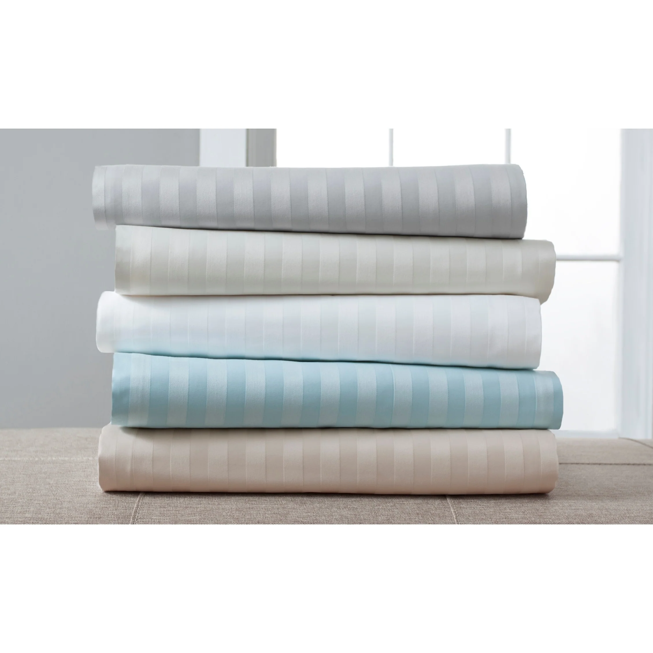Elite Home Products 1200 Thread Count Cotton Rich Lt. Blue Luxury Estate Bonus Bed Sheet Set