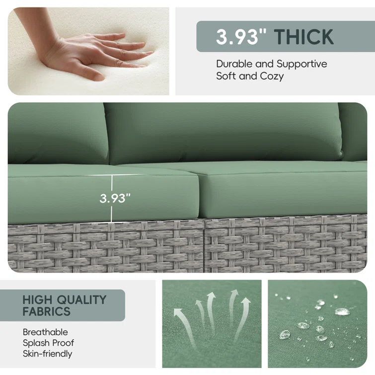 7 Pieces Patio Conversation Set