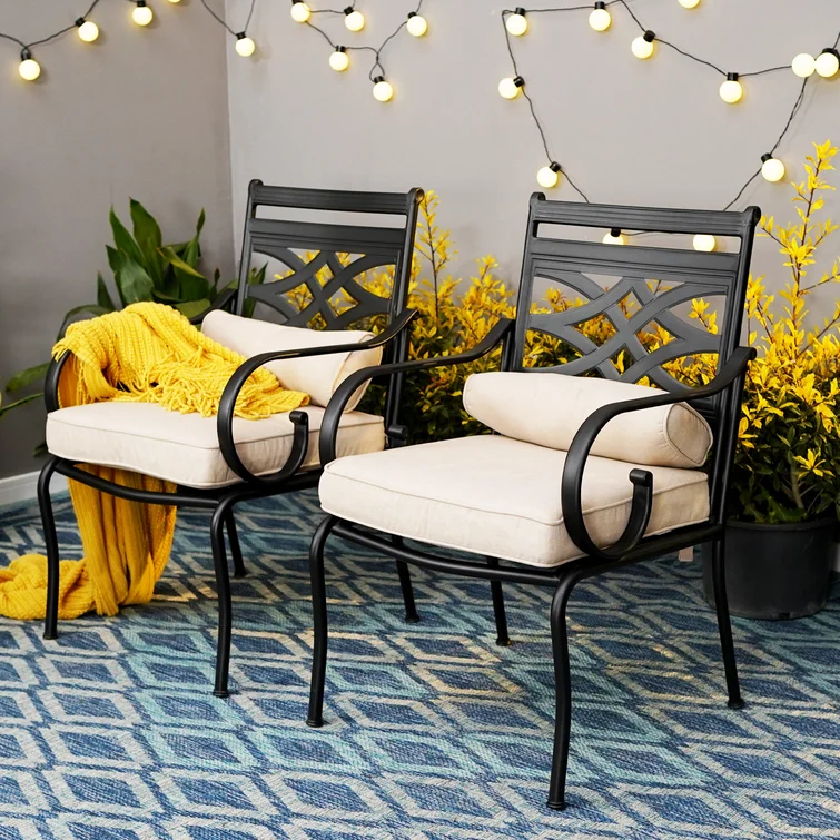 Alyah 4 - Person Square Outdoor Dining Set with Cushions