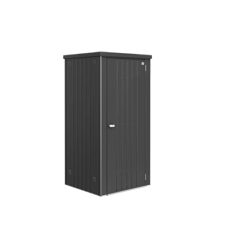 Equipment Locker 90 - 3' x 2.7' x 6' - Dark Gray with Floor Kit