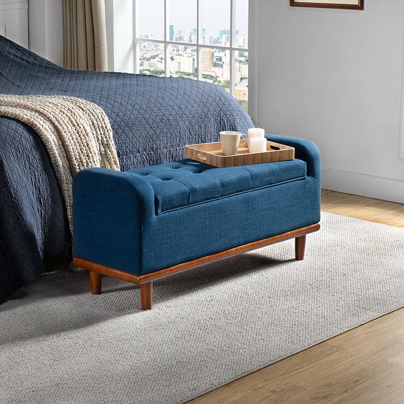 Clover Upholstered Flip Top Storage Bench