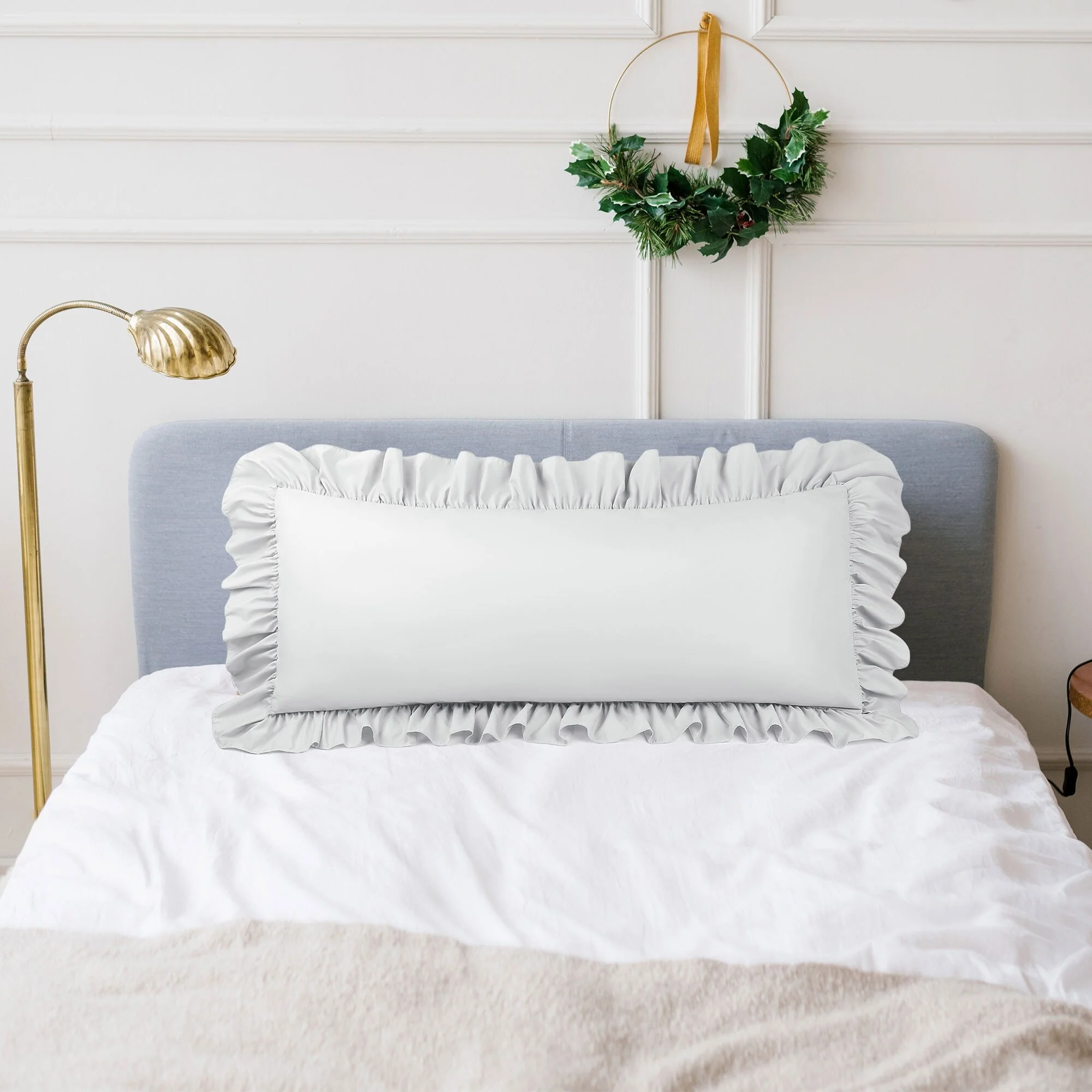 Microfiber Ruffle Body Pillowcases with Envelope