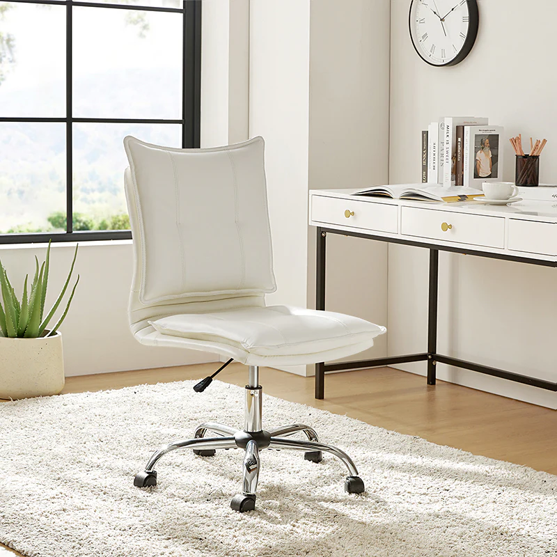 Edwin Leather Swivel Task Chair