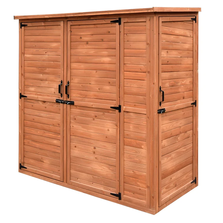6 ft. W x 3 ft. D Solid Wood Lean-to Storage Shed