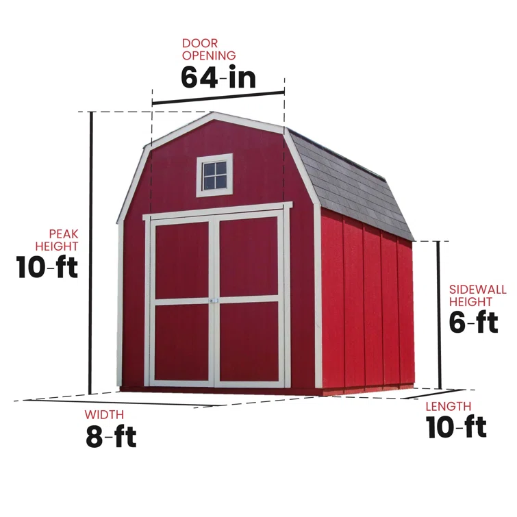 Montana Do-it-yourself 8 Ft. X 10 Ft. Wood Storage Shed