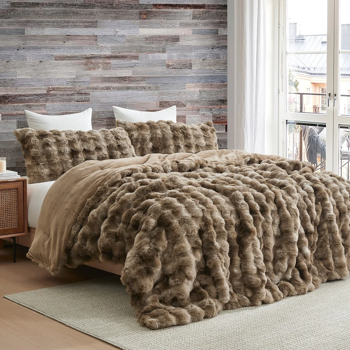Beary Soft - Coma Inducer? Oversized Comforter Set - Kodiak Brown