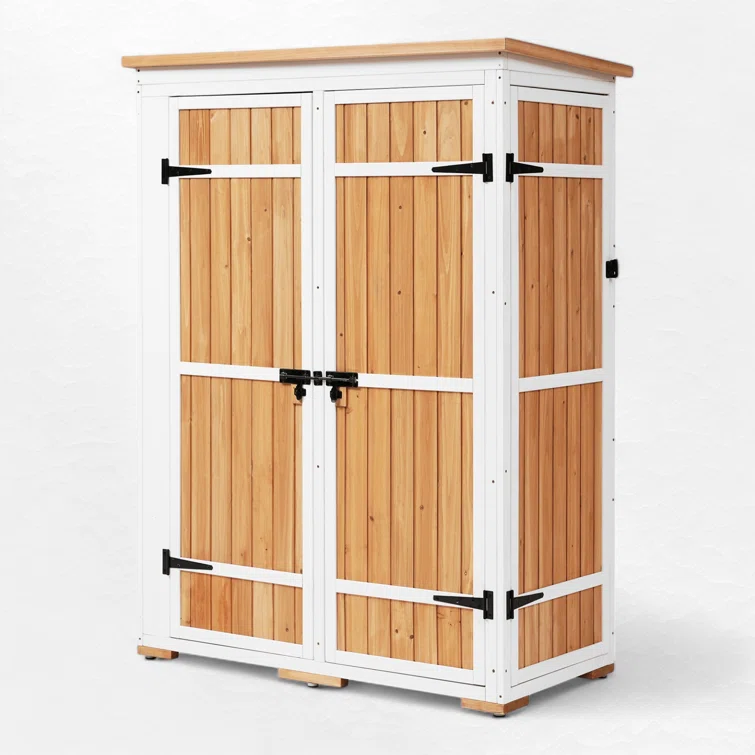 4 ft. W x 2 ft. D Wood Vertical Tool Shed