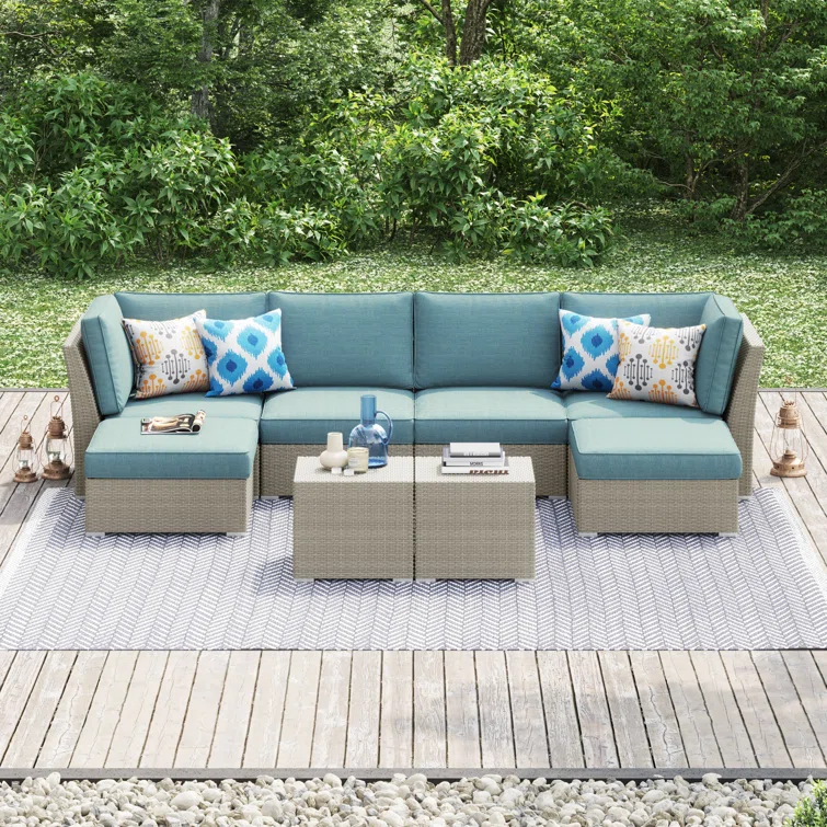 Baecher 6 - Person Outdoor Seating Group with Cushions