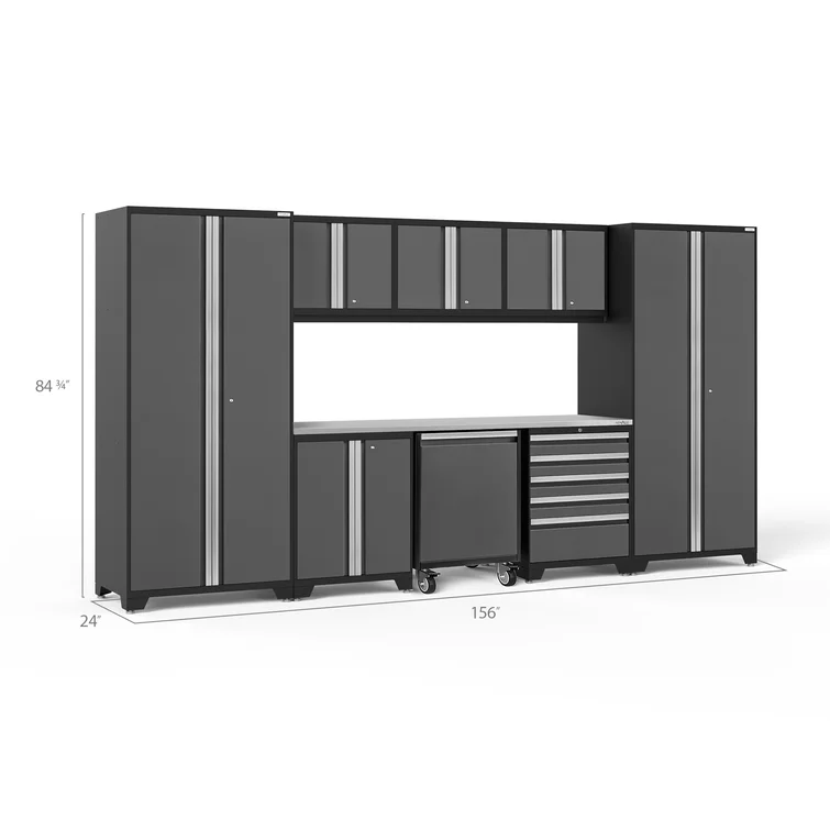 Pro Series 8 Piece Garage Storage Cabinet Set<!-- --> <!-- -->(Set of 9)
