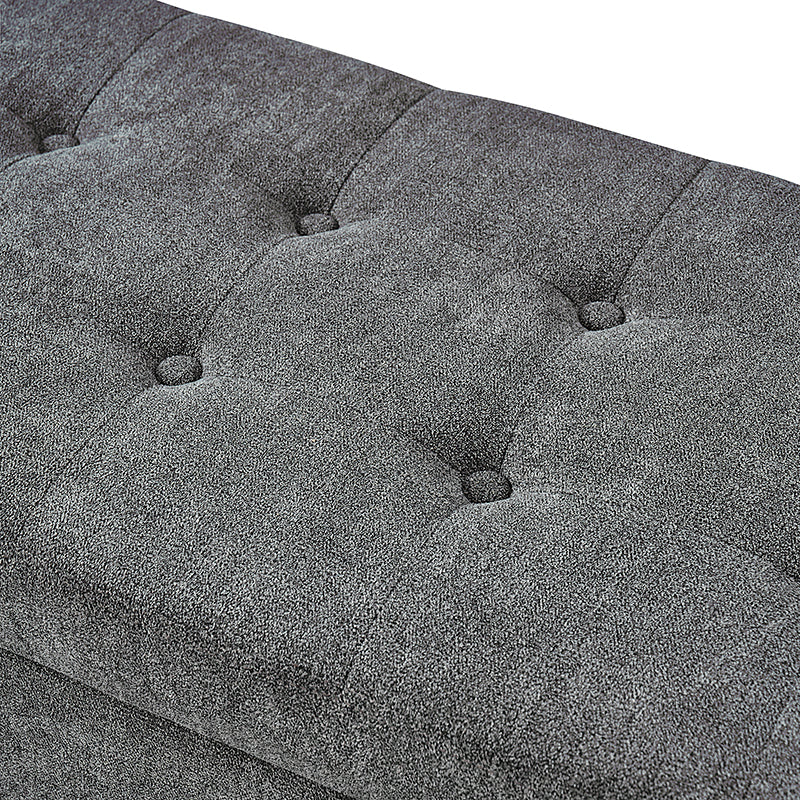 Flora Modern Upholstered Flip Top Storage Bench