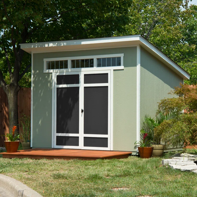 Olympia Do-it Yourself 10 ft. W x 7.5 ft. D Manufactured Wood Storage Shed