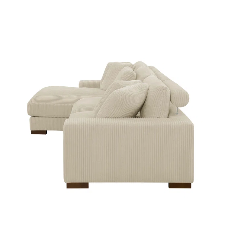 Gwendalynn 3 - Piece Corduroy Sectional