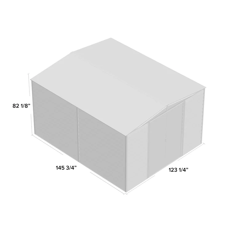 Woodridge 10 ft. W x 12 ft. D Metal Storage Shed