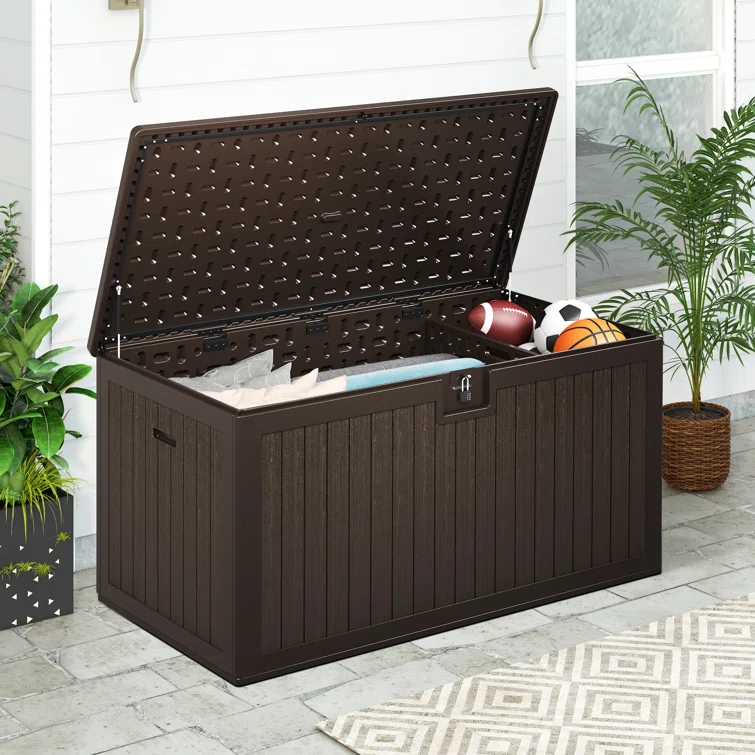 Balconera 62.20'' W 230 Gallons Resin Lockable Deck Box