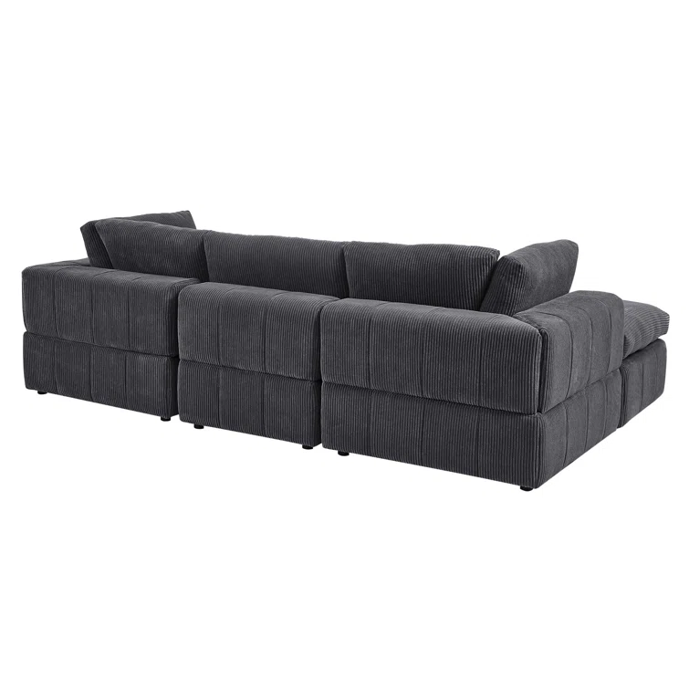 Atianna 4 - Piece Corduroy Sectional