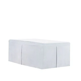 Tailored Dorm Sized Bed Skirt - Glacier Gray