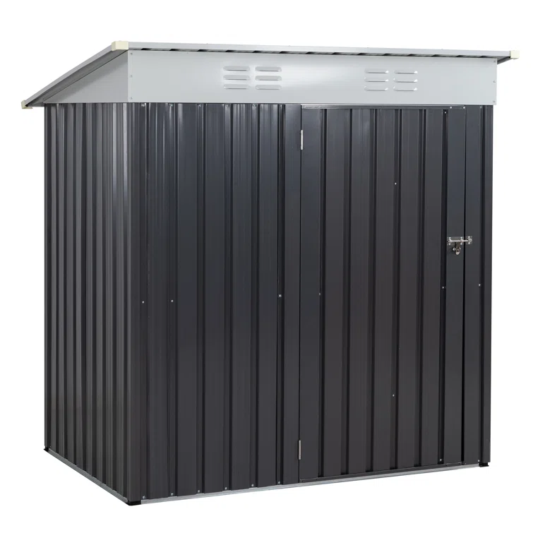 6 ft. W x 4 ft. D Metal Traditional Storage Shed