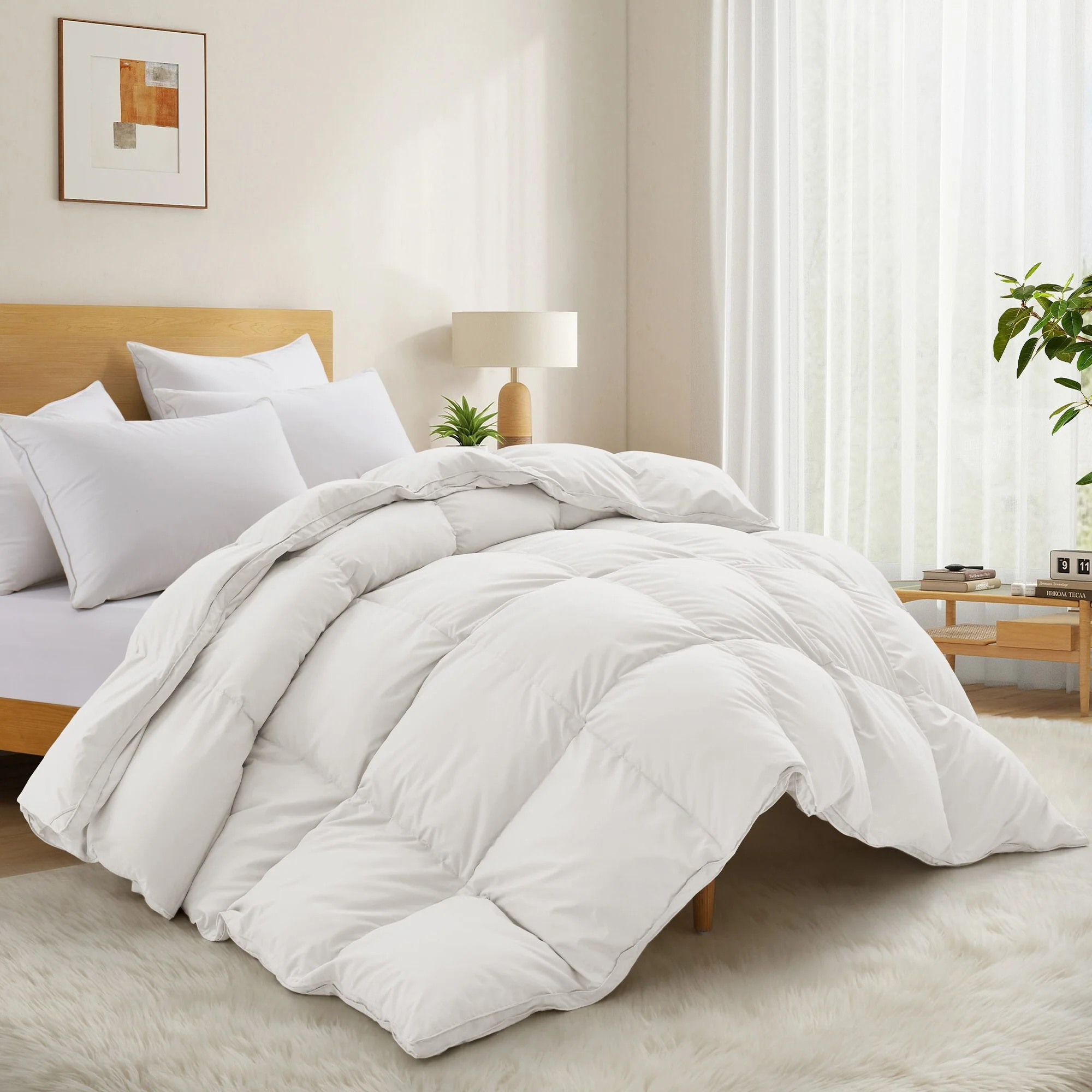 Heavyweight Extra Warm Premium Goose Feather & Down Duvet Comforter