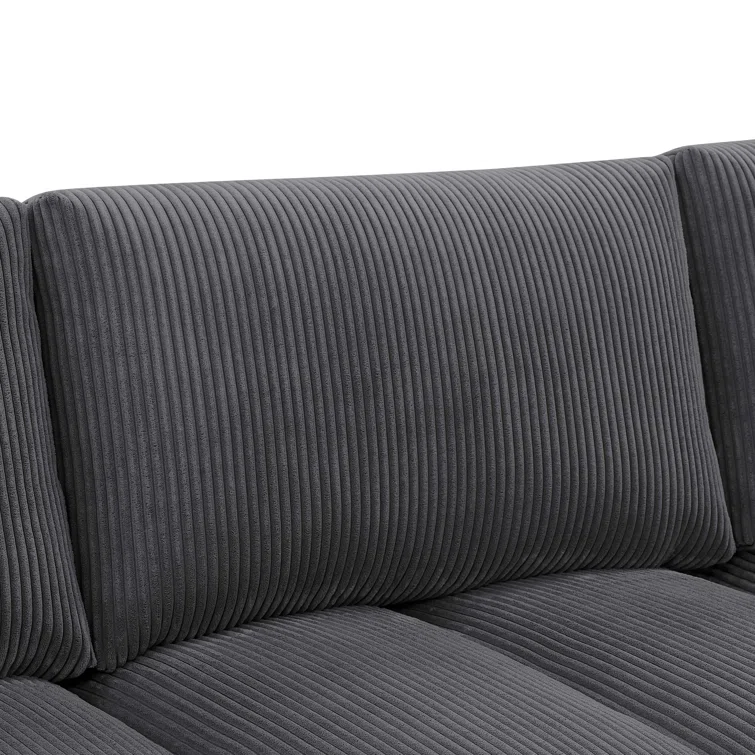 Sanner 3 - Piece Corduroy Sectional