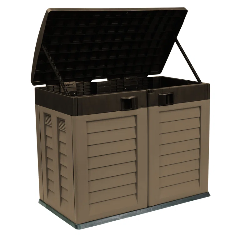 Kronz 5 ft. W x 3 ft. D Plastic Horizontal Tool Shed