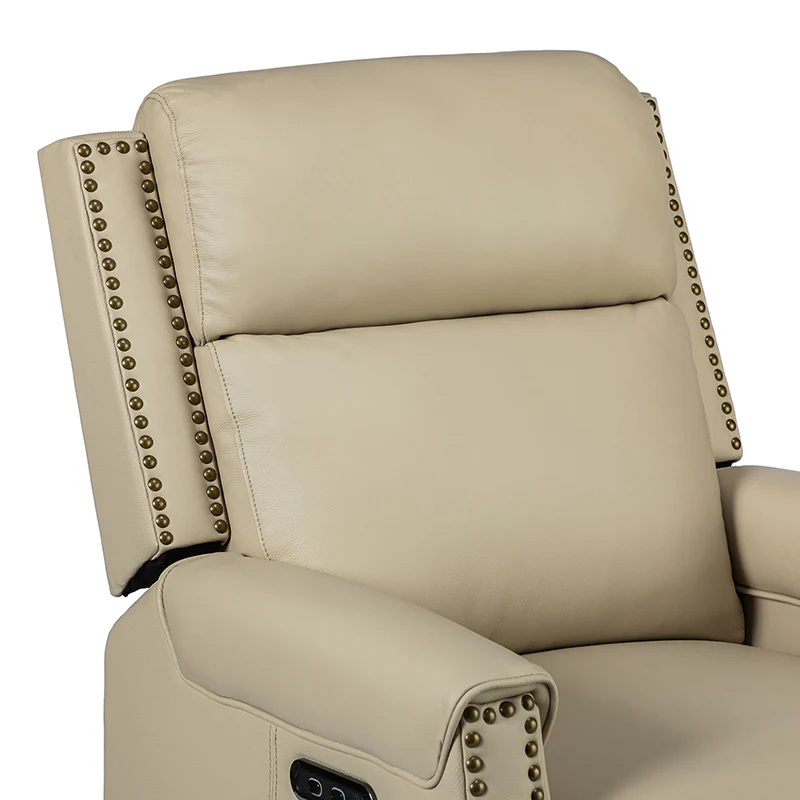 Hieronymus Genuine Leather Power Rocking Recliner